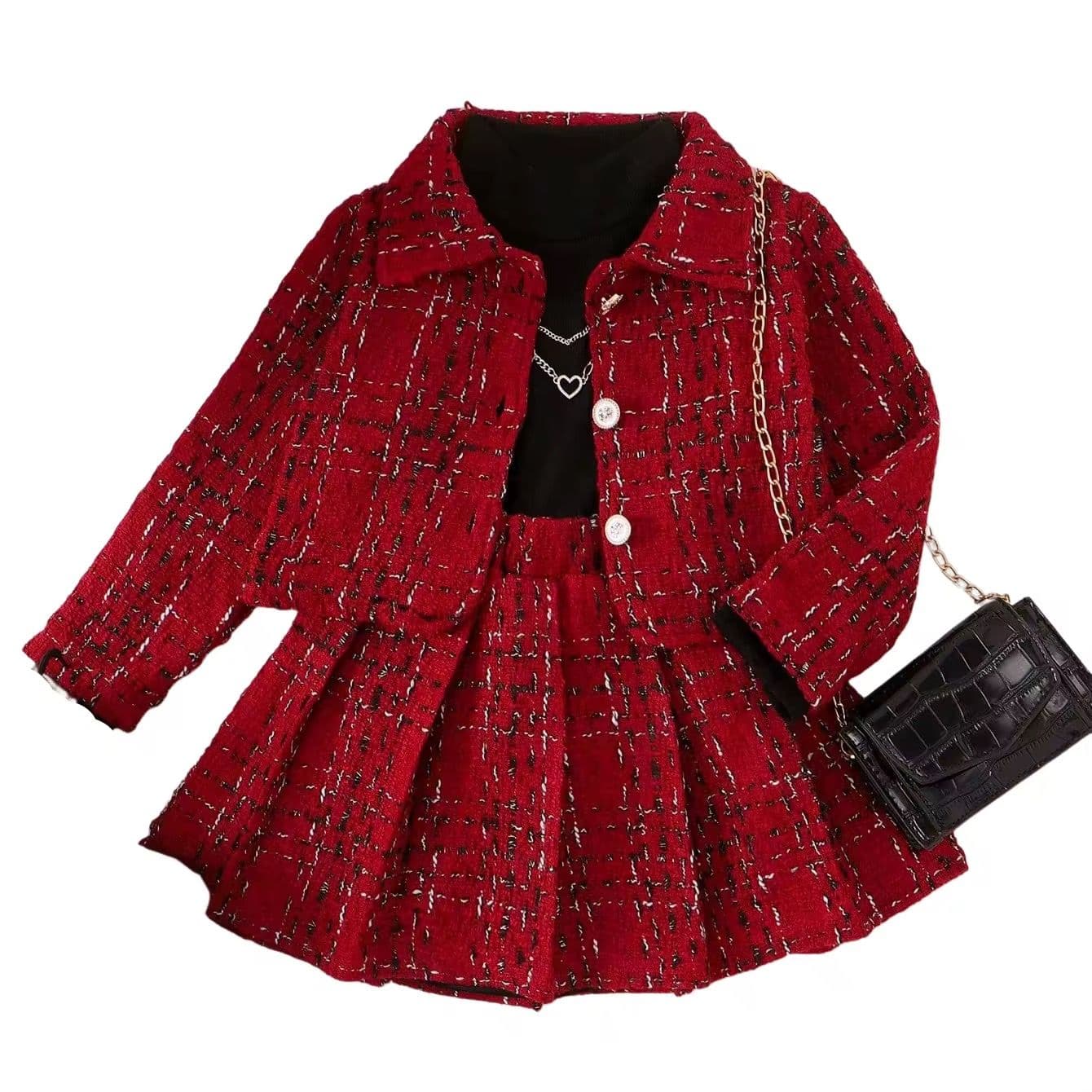 Girls' Ruby Luxe Tweed Collection