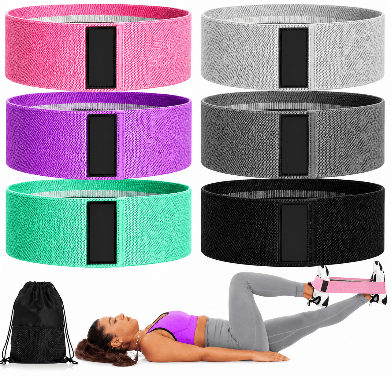3-Piece Hip Resistance Band Set