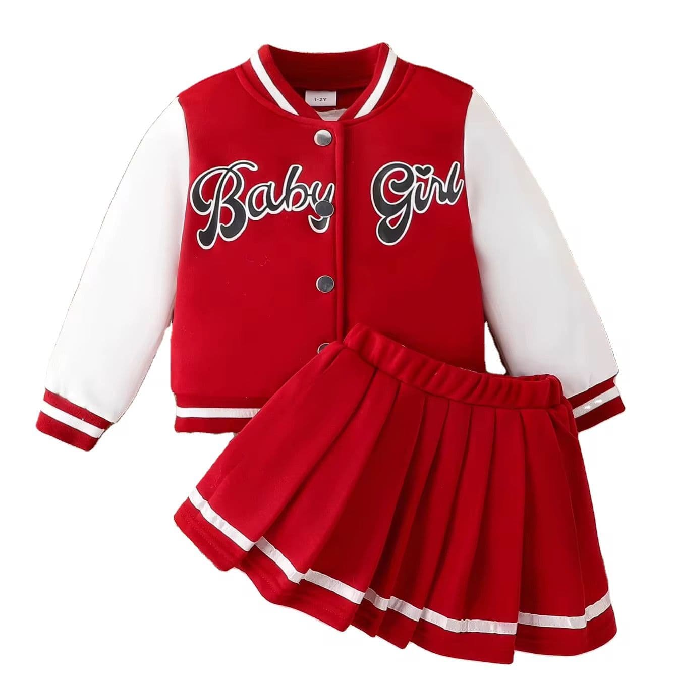 Baby Girl Varsity Skirt Set