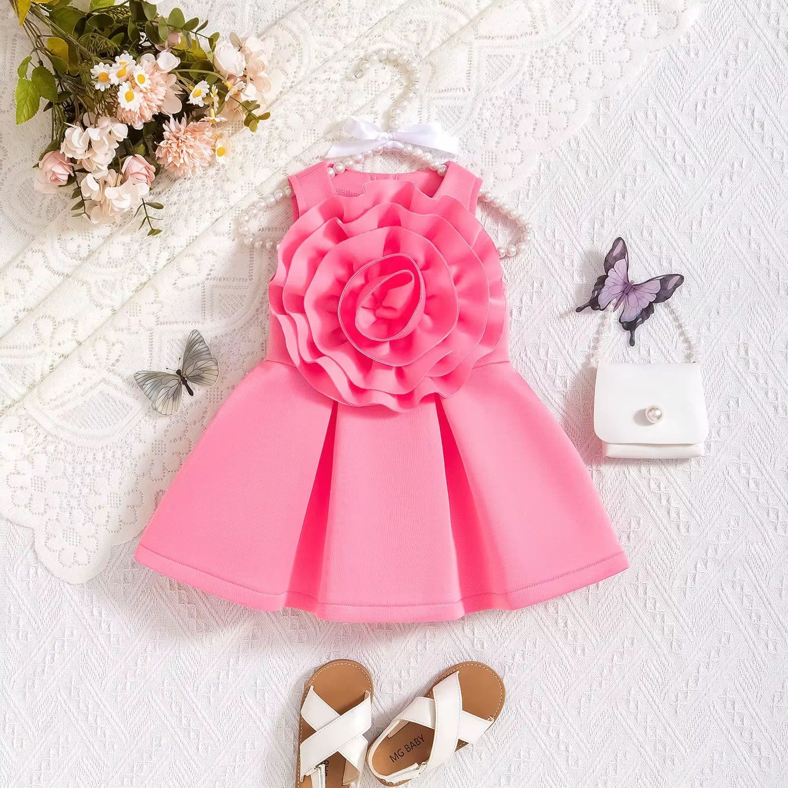 Girls' Floral Party Dress