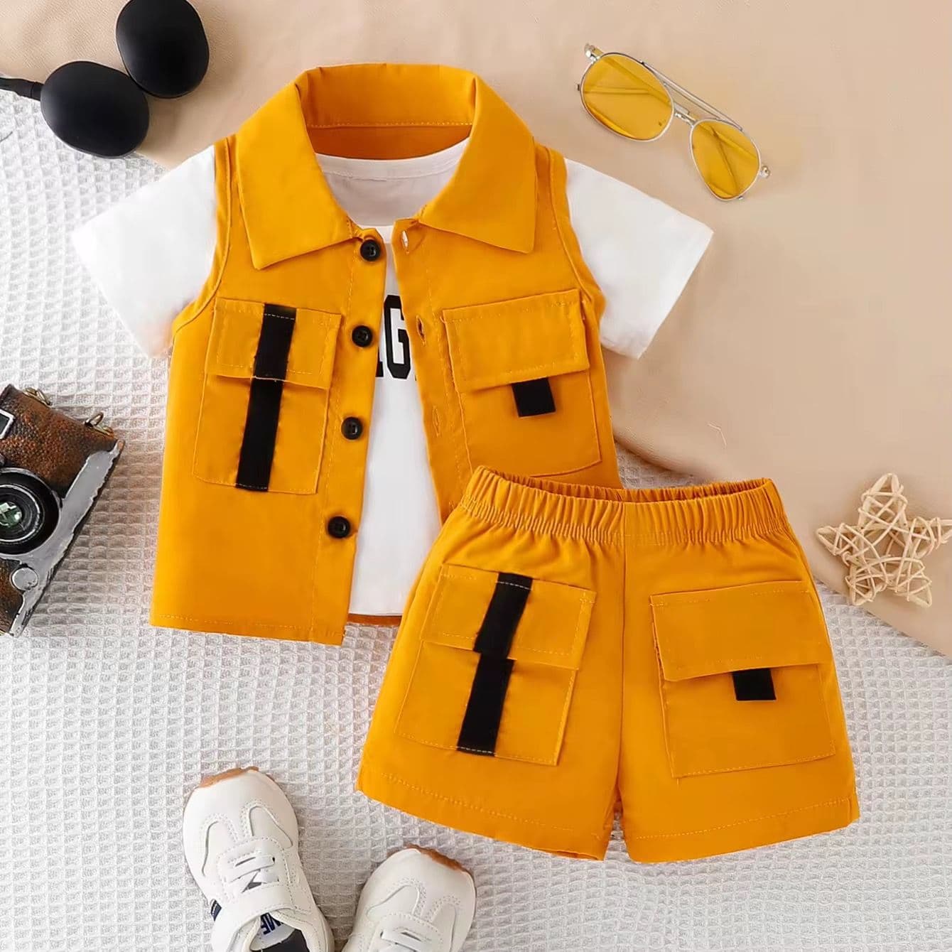 Boys' Adventure Cargo Shorts Set