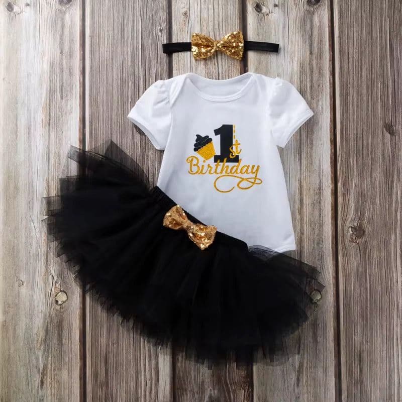 Baby Girl First Birthday Tutu Set