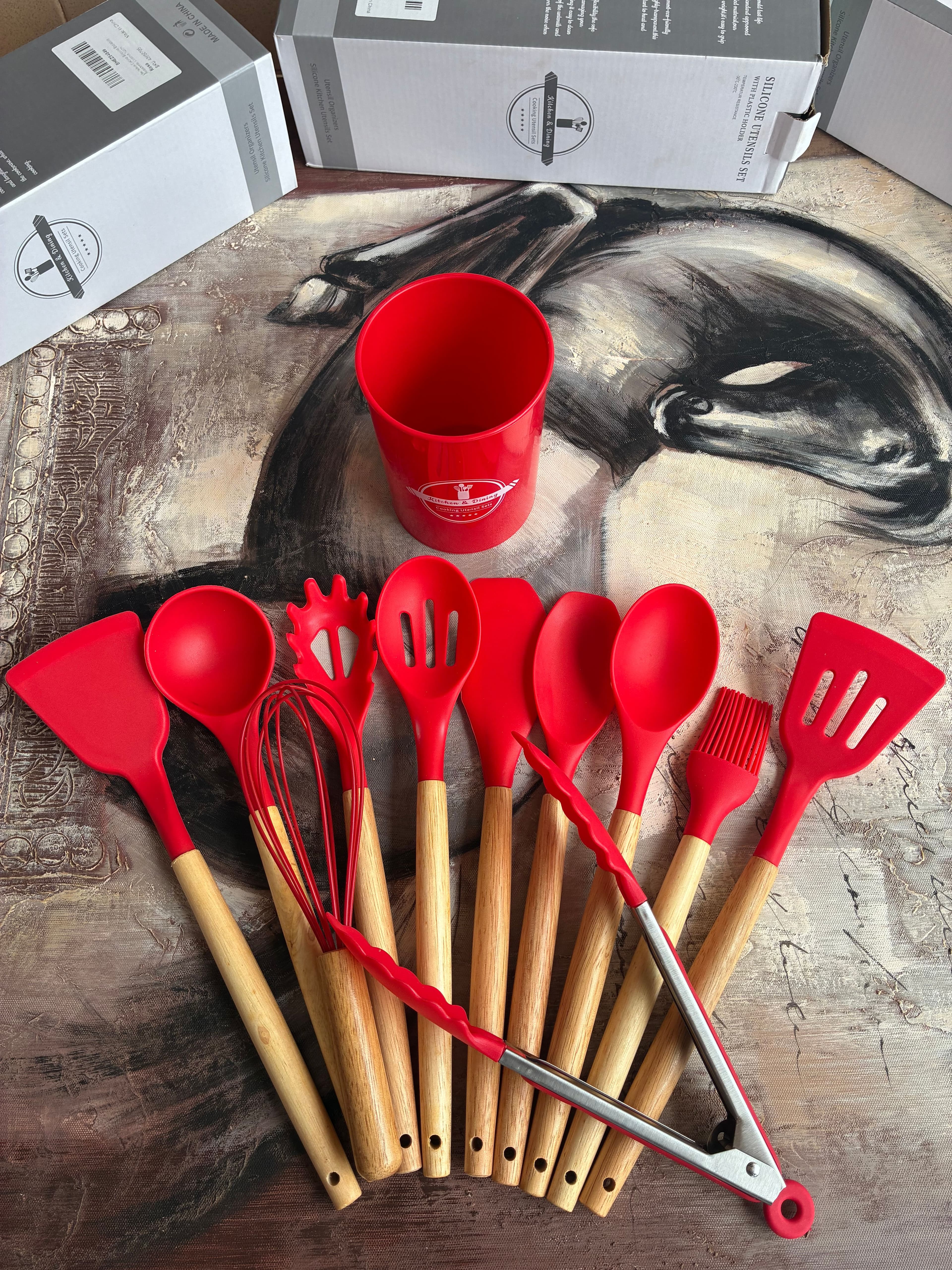 12-Piece Silicone Kitchen Utensil Set