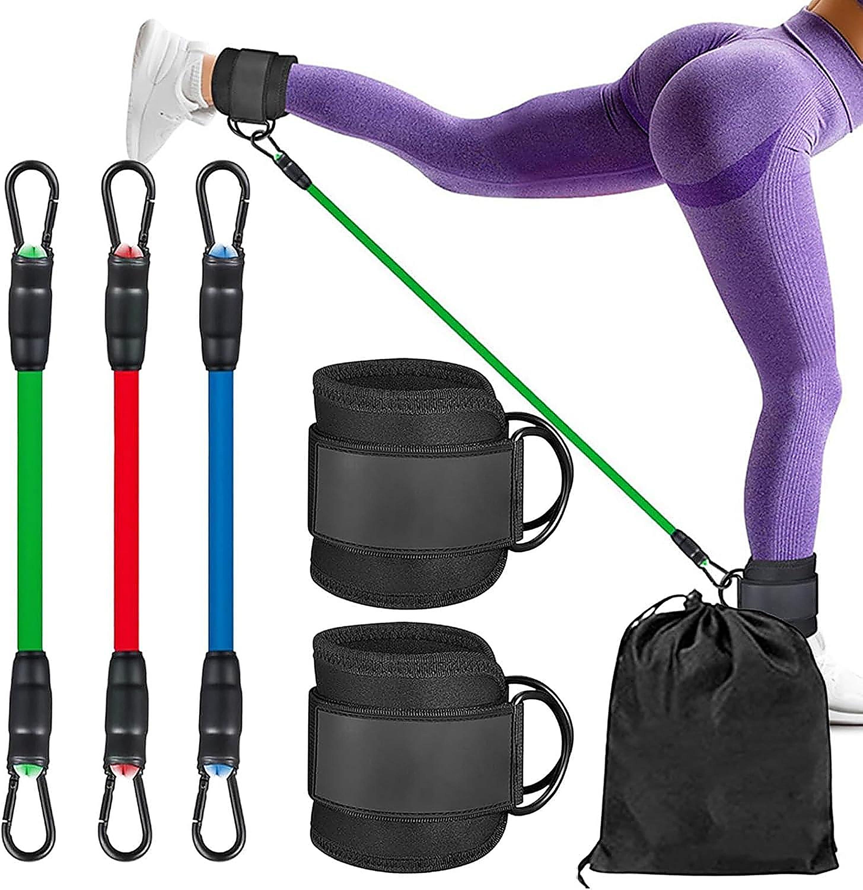 Ankle Straps with 3 Free Resistance Tubes